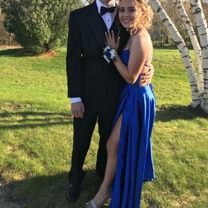 ROYAL BLUE PROM DRESS